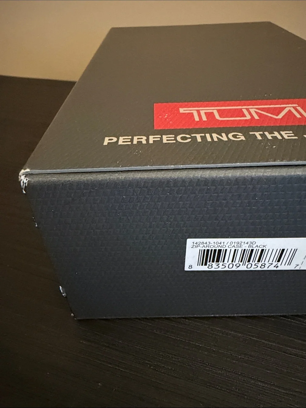 Tumi Black Zip Around Case
